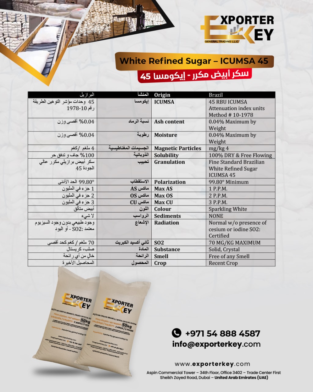 Sugar Specifications